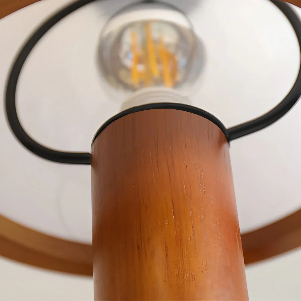 Mushroom Wood Wall Lamp for Bedroom