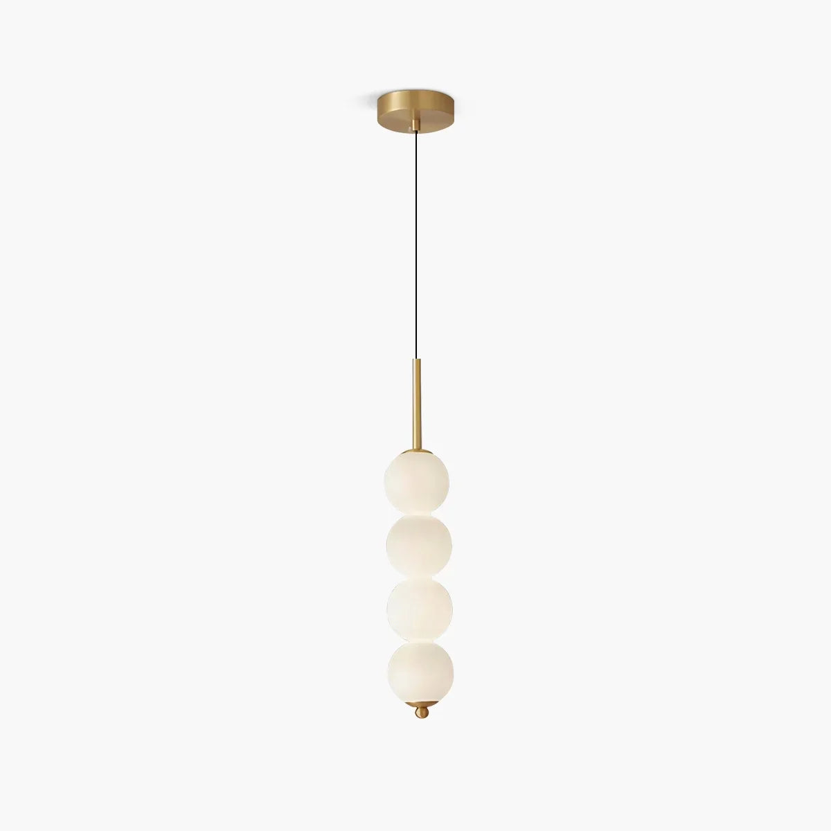Orbet Stacked Glass Ball Pendant Lamp for Bedside
