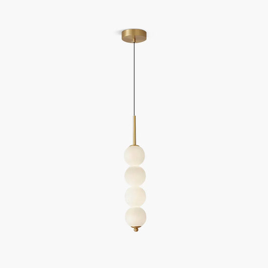 Orbet Stacked Glass Ball Pendant Lamp for Bedside