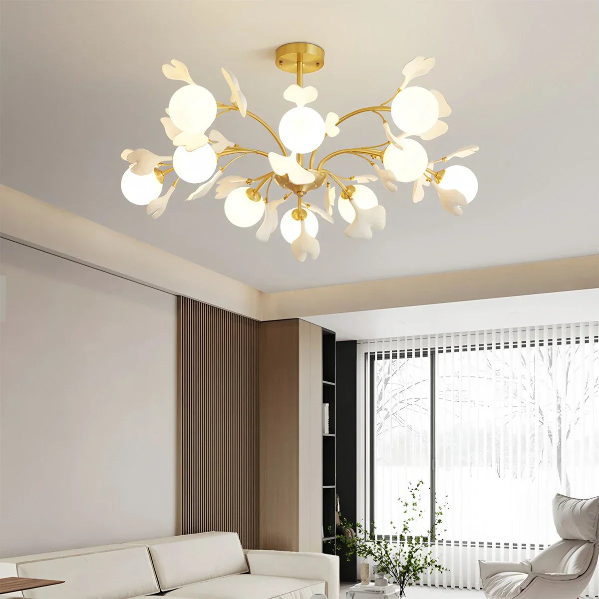Gingko Chandelier for Living Room