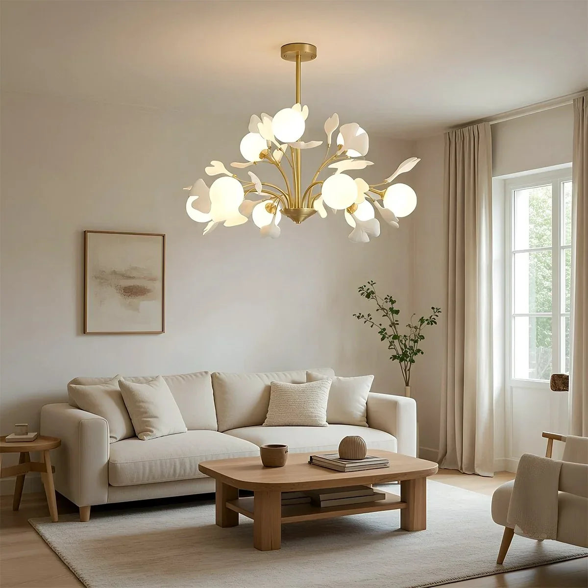 Gingko Chandelier for Living Room