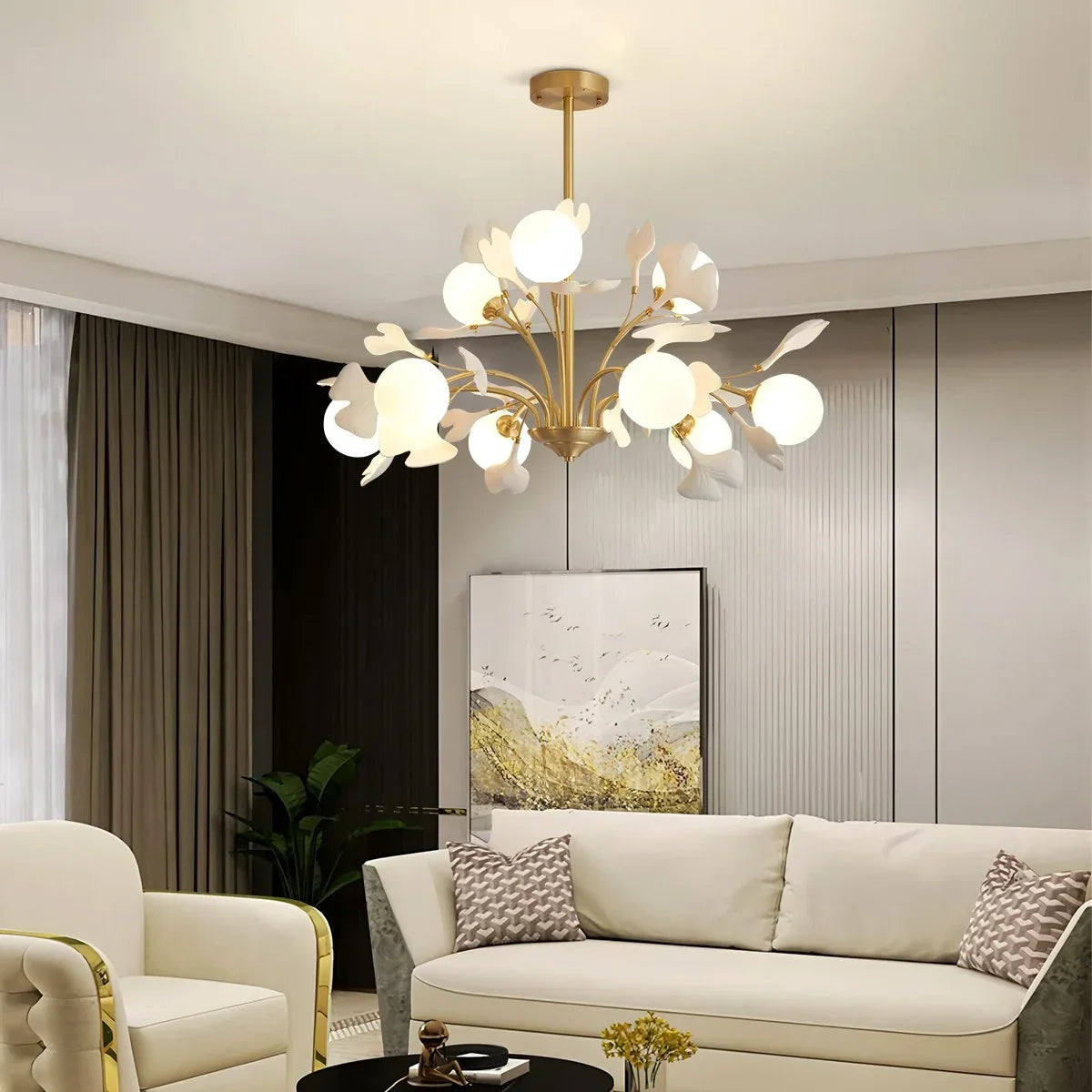 Gingko Chandelier for Living Room