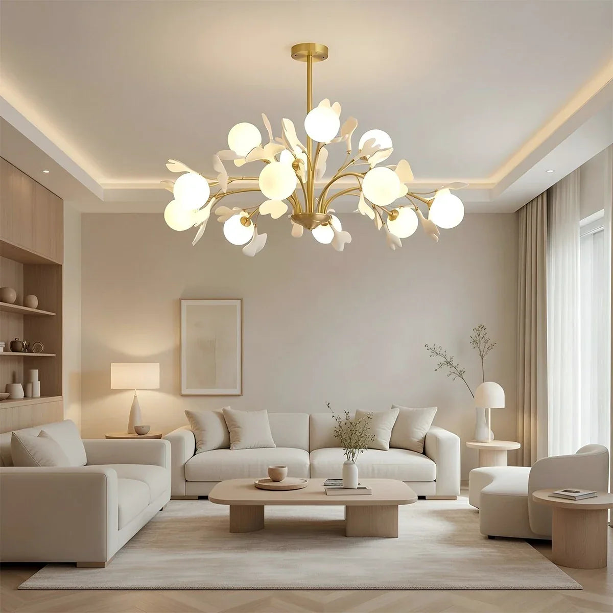 Gingko Chandelier for Living Room