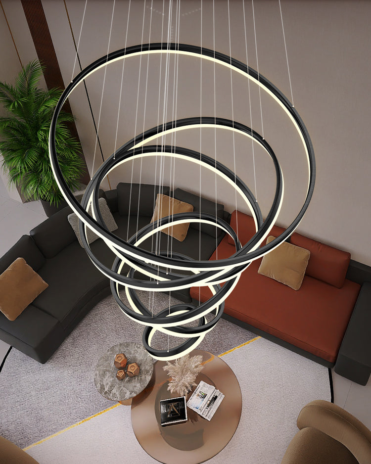 Olverai Tiered Ring LED Chandelier