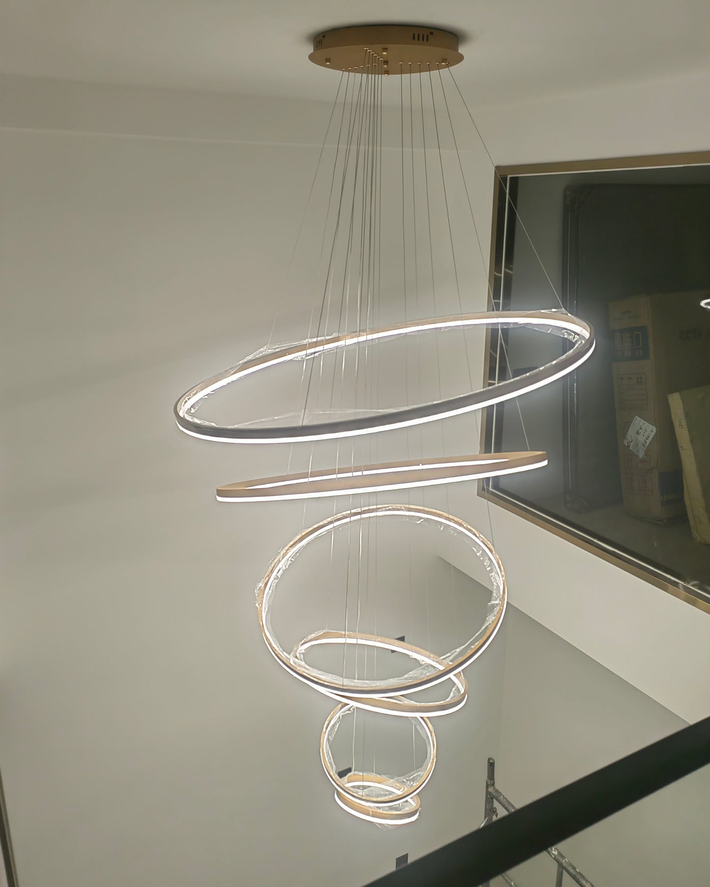 Olverai Tiered Ring LED Chandelier