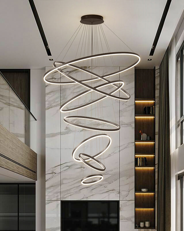 Olverai Tiered Ring LED Chandelier