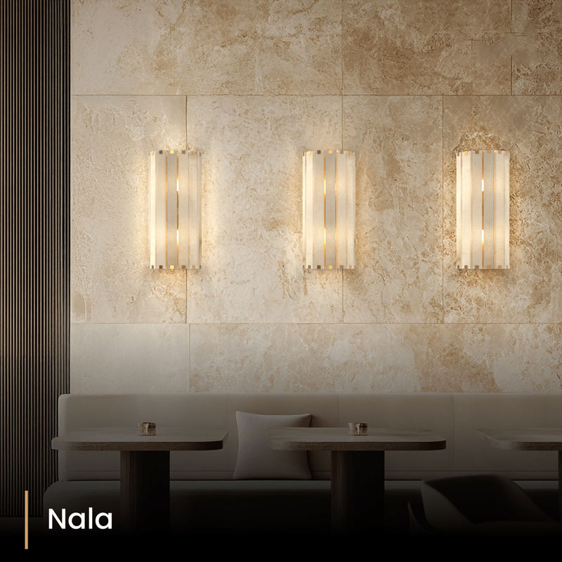 Olverai Sorelia Alabaster Wall Sconce