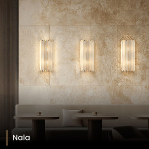 Olverai Sorelia Alabaster Wall Sconce