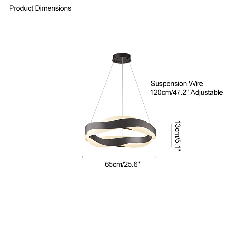 Olverai Wave Circular LED Chandelier
