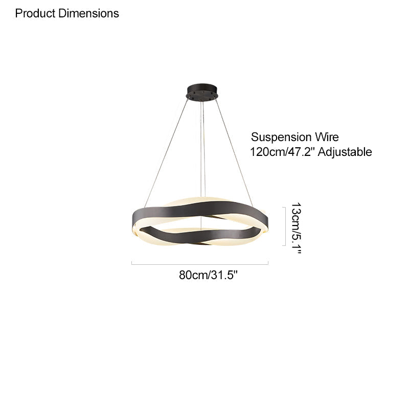 Olverai Wave Circular LED Chandelier