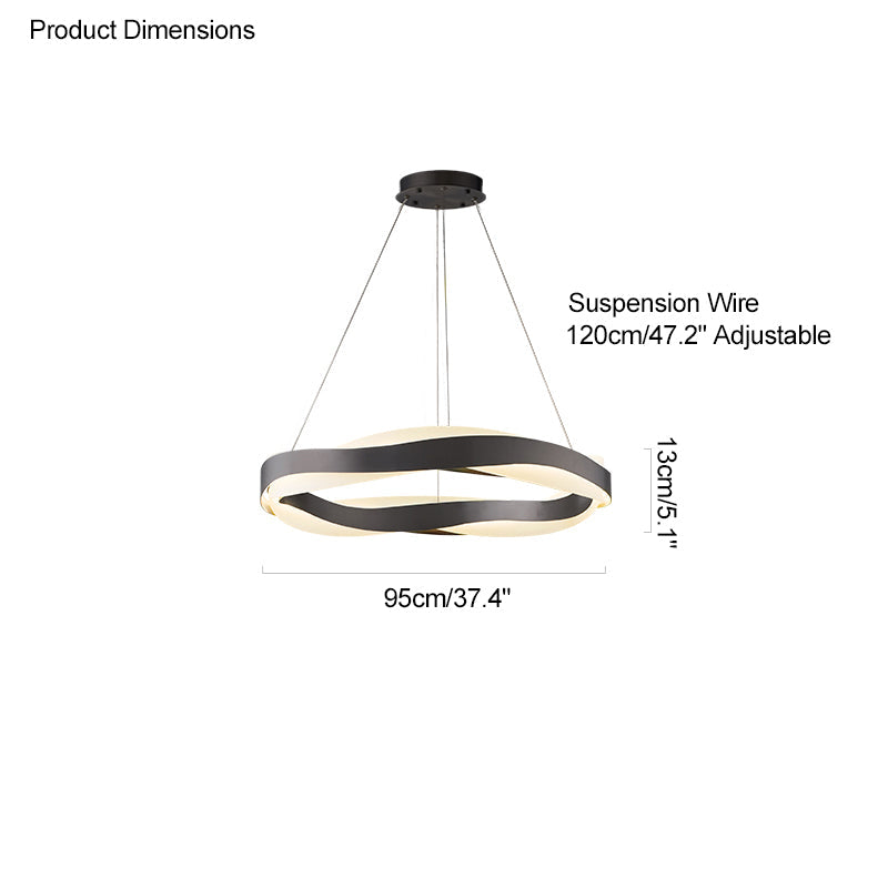 Olverai Wave Circular LED Chandelier