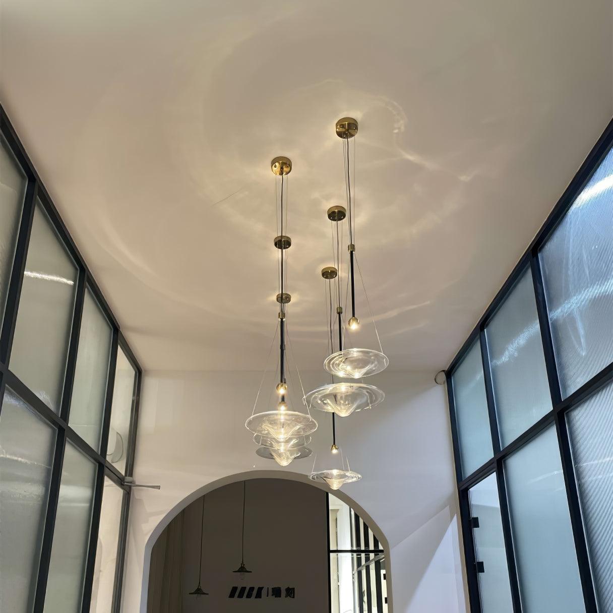 Olverai Ripple Glass Pendant Light