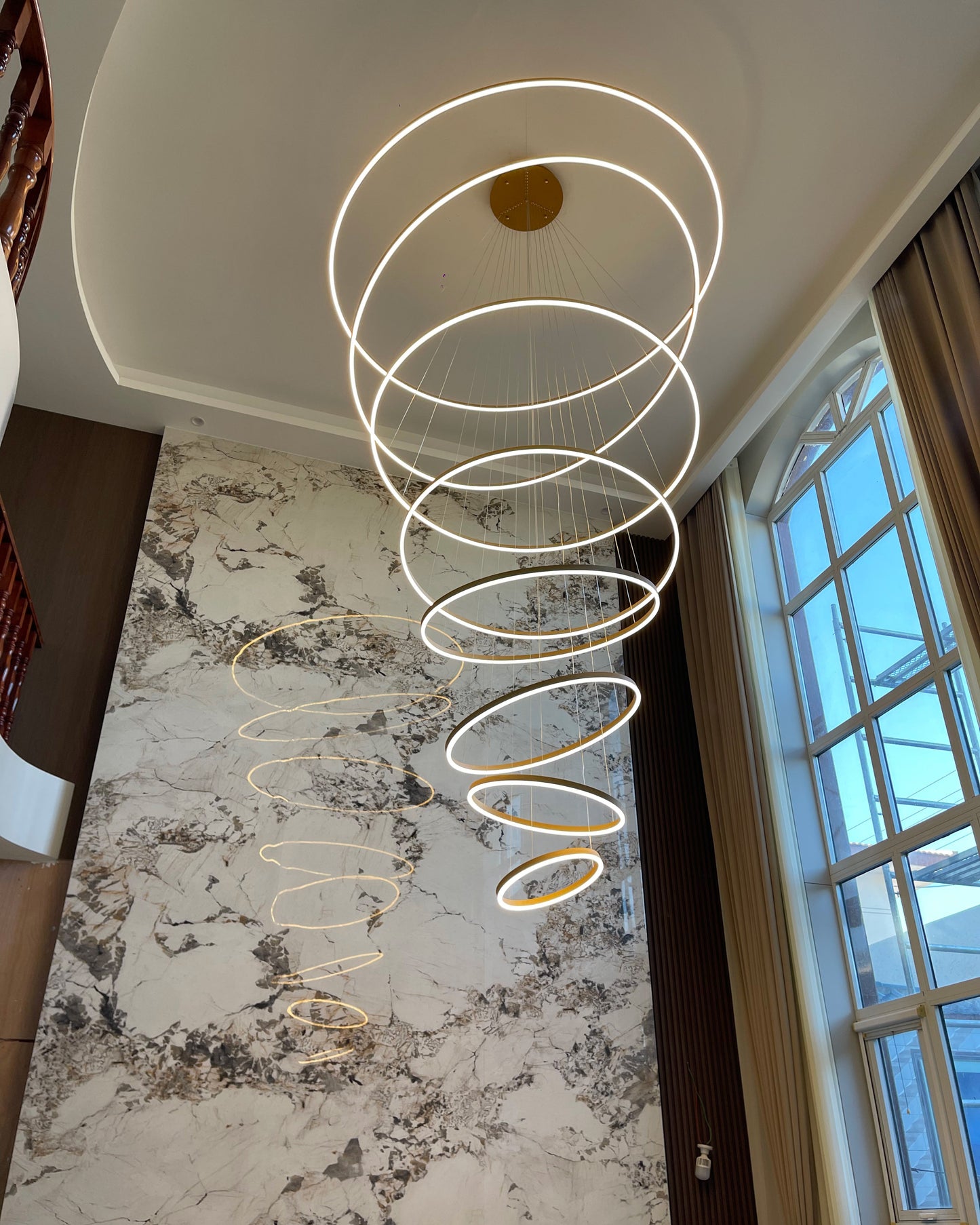 Olverai Tiered Ring LED Chandelier