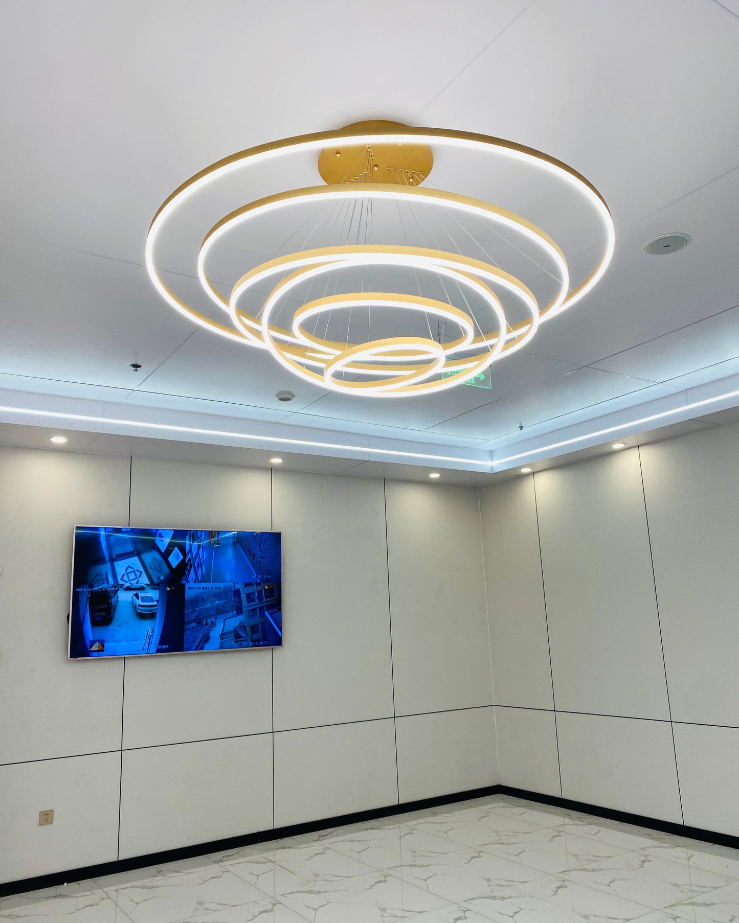 Olverai Tiered Ring LED Chandelier
