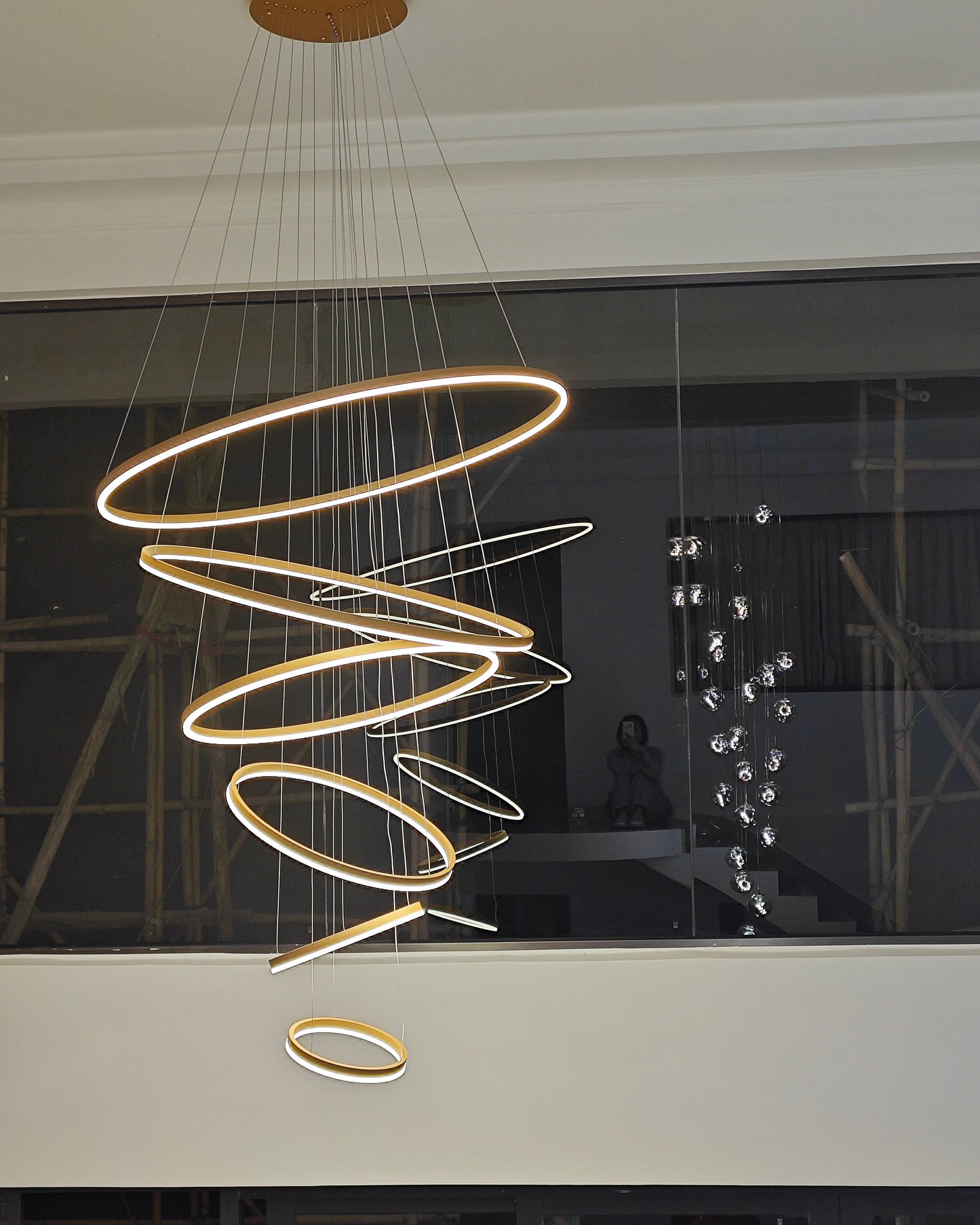 Olverai Tiered Ring LED Chandelier