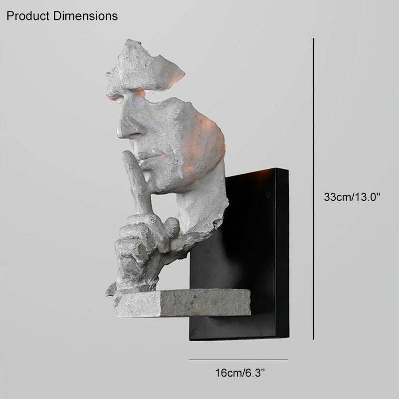 Olverai Silence Gesture Sculptural Wall Sconce