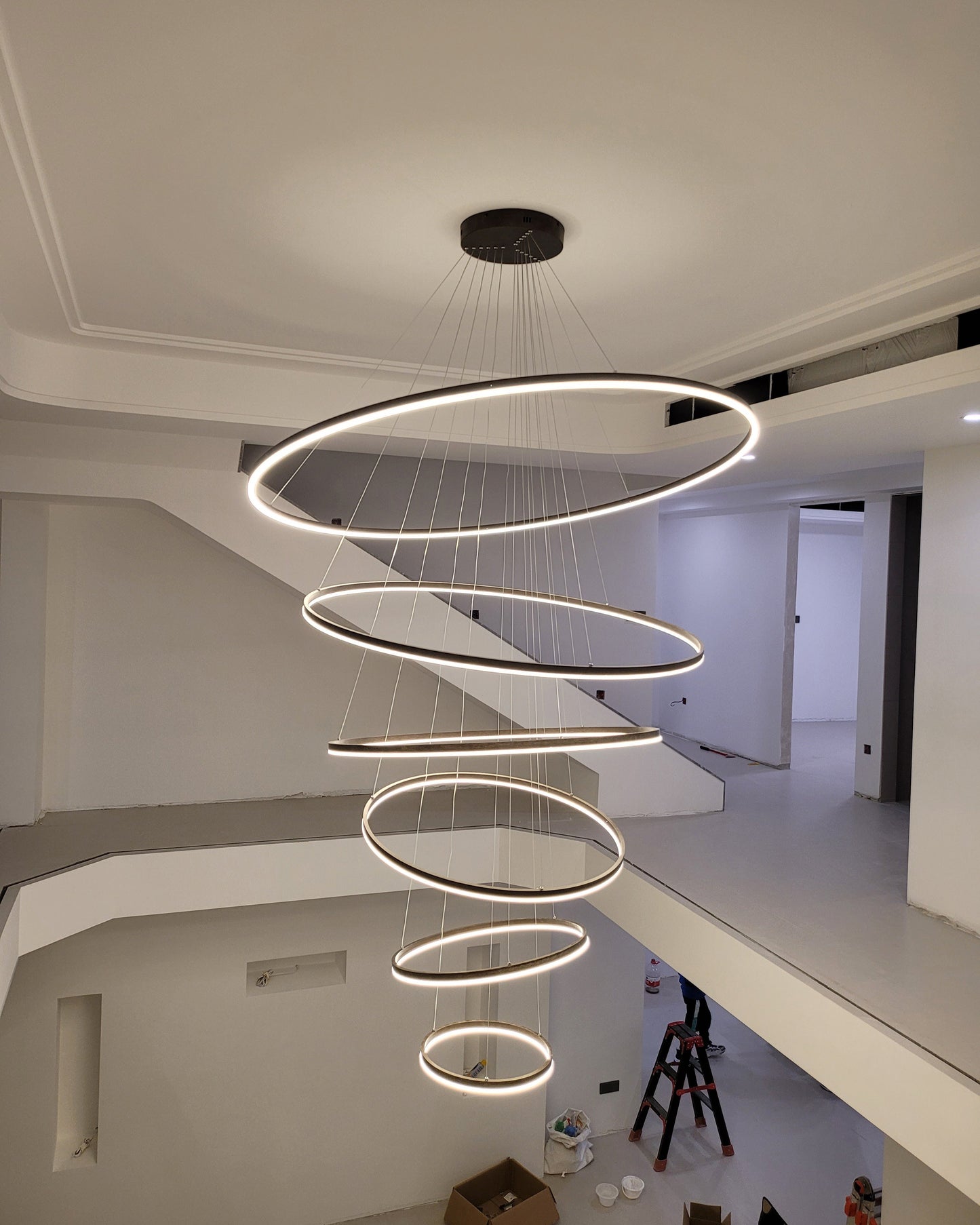 Olverai Tiered Ring LED Chandelier