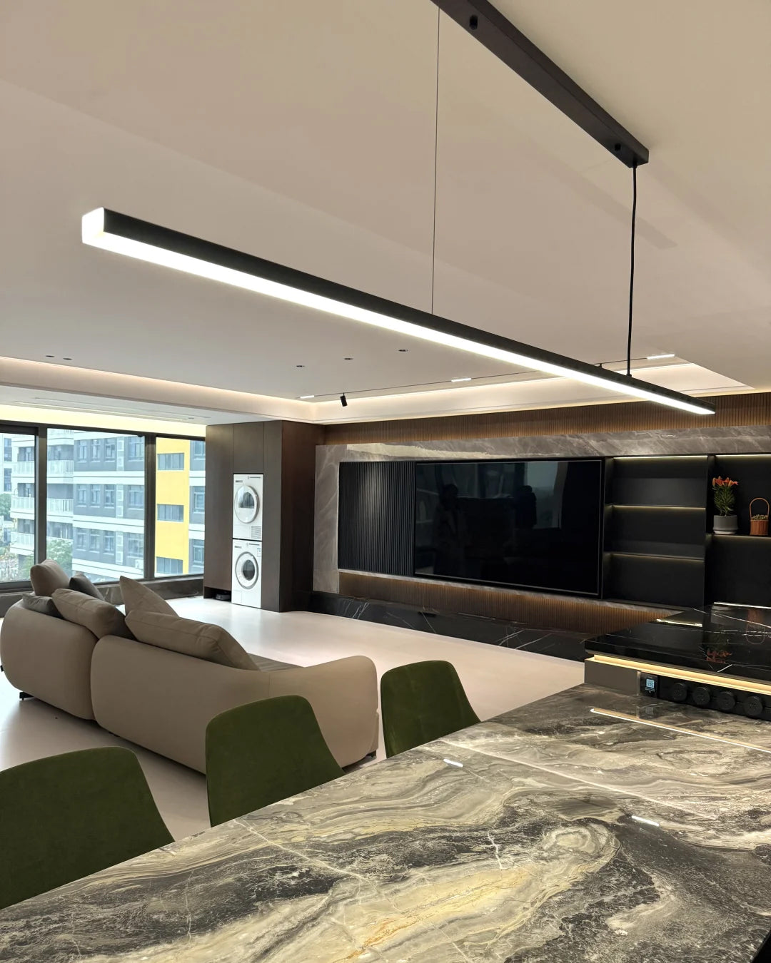 Olverai Extra Long Linear Pendant Light