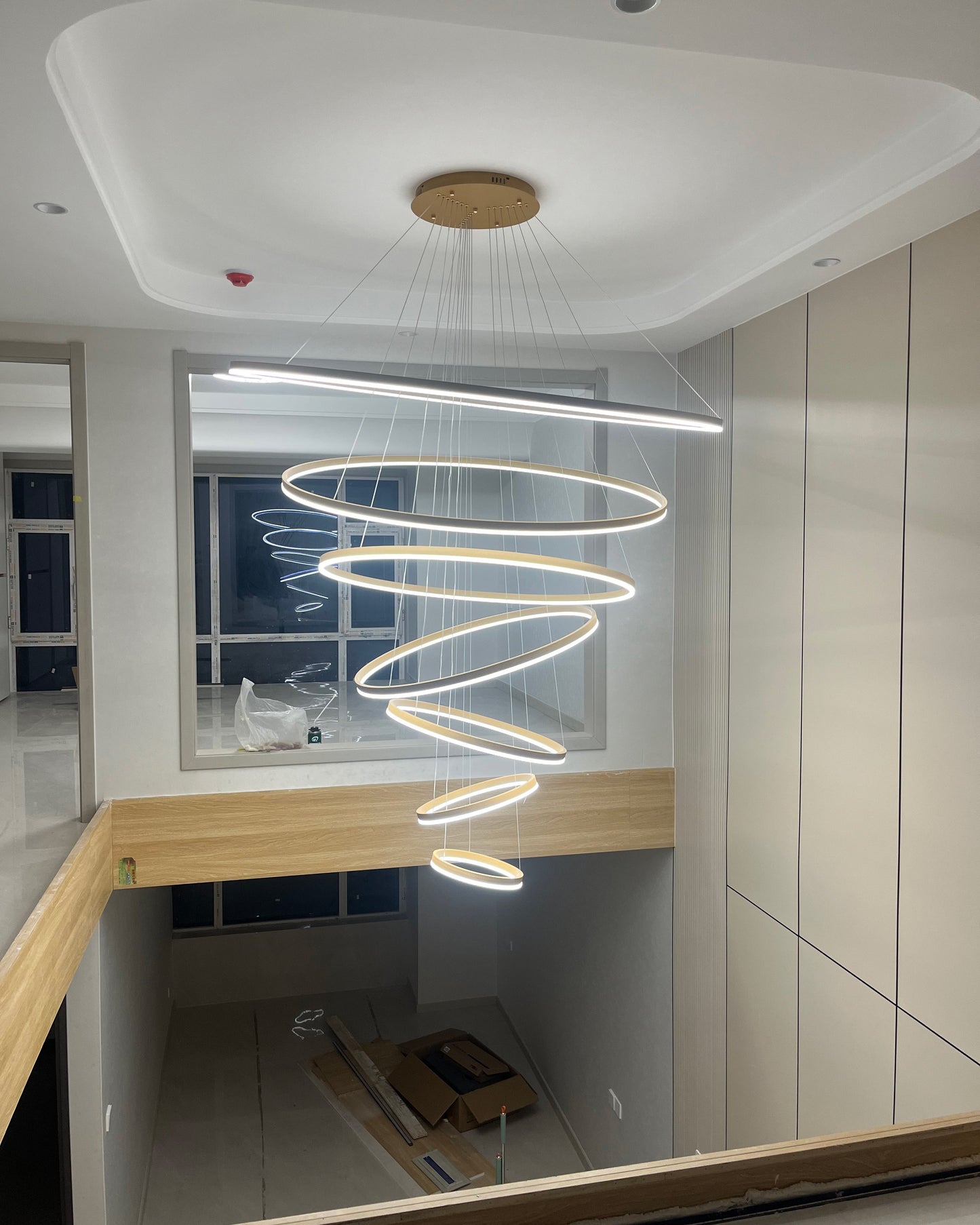 Olverai Tiered Ring LED Chandelier