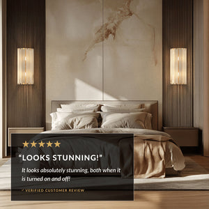 Olverai Sorelia Alabaster Wall Sconce