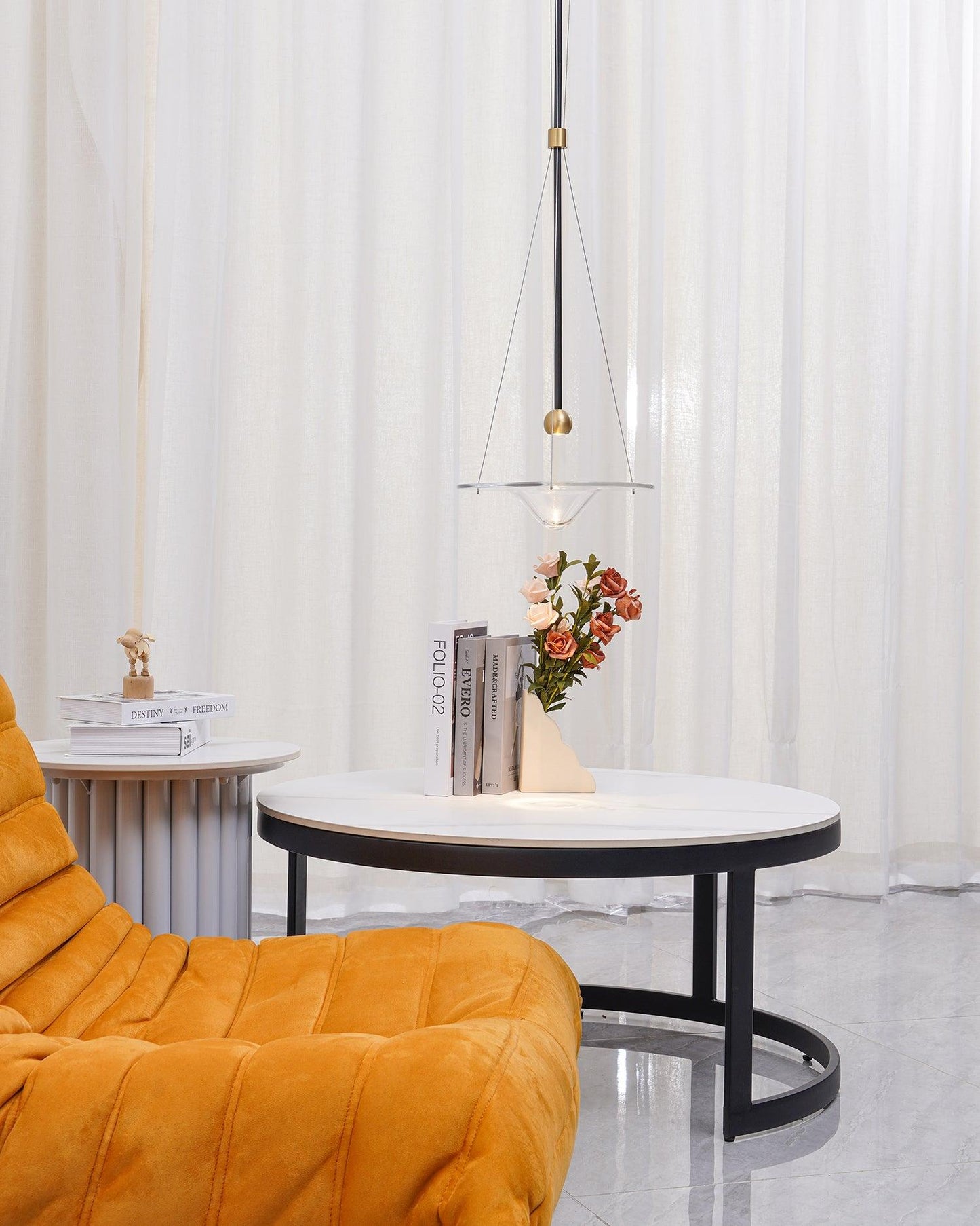 Olverai Ripple Glass Pendant Light