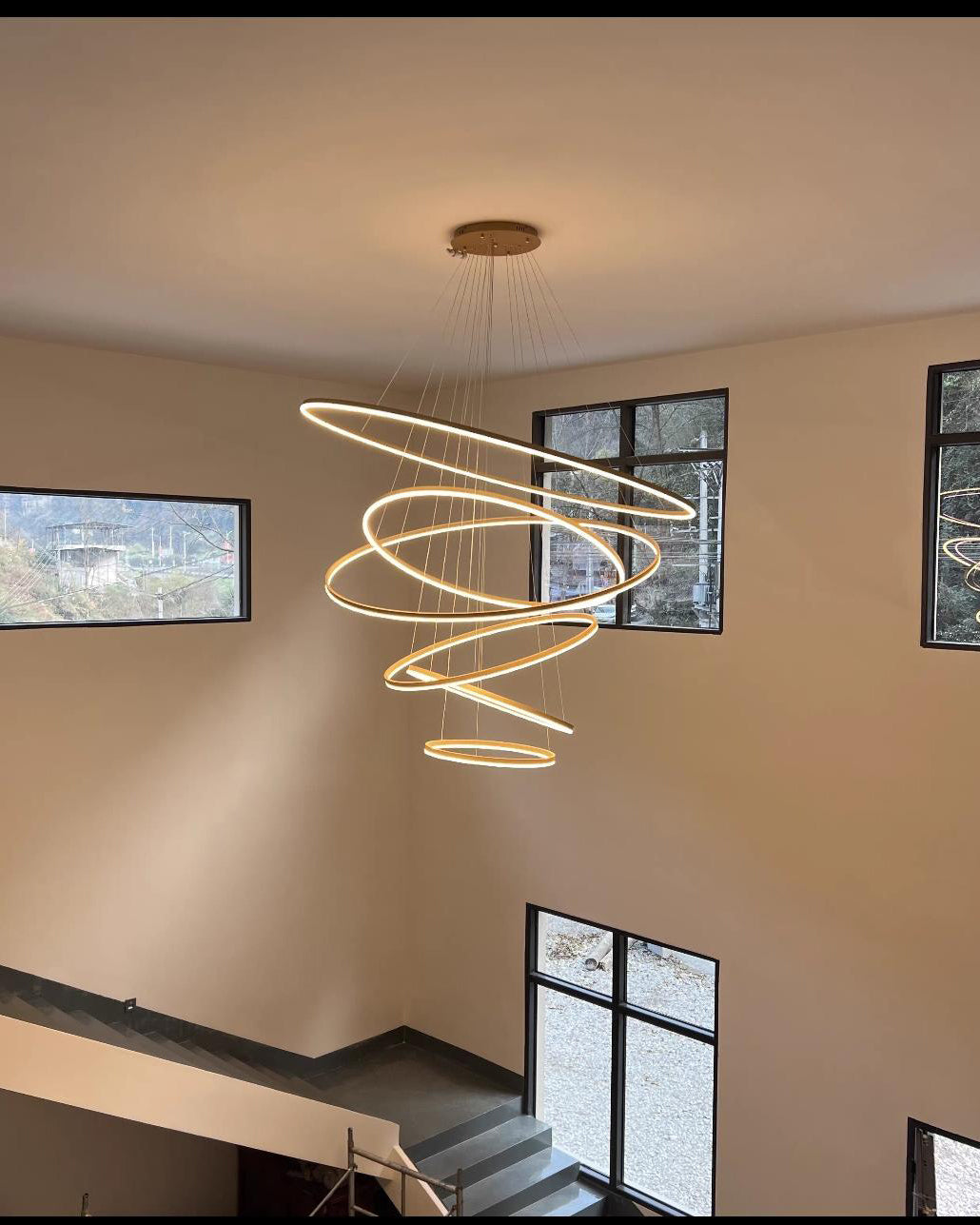 Olverai Tiered Ring LED Chandelier
