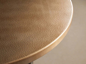 Olverai Varex Hand-Hammered Metal Round Dining Table