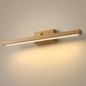 OLVERAI Alden Walnut Wood Linear LED Vanity Light