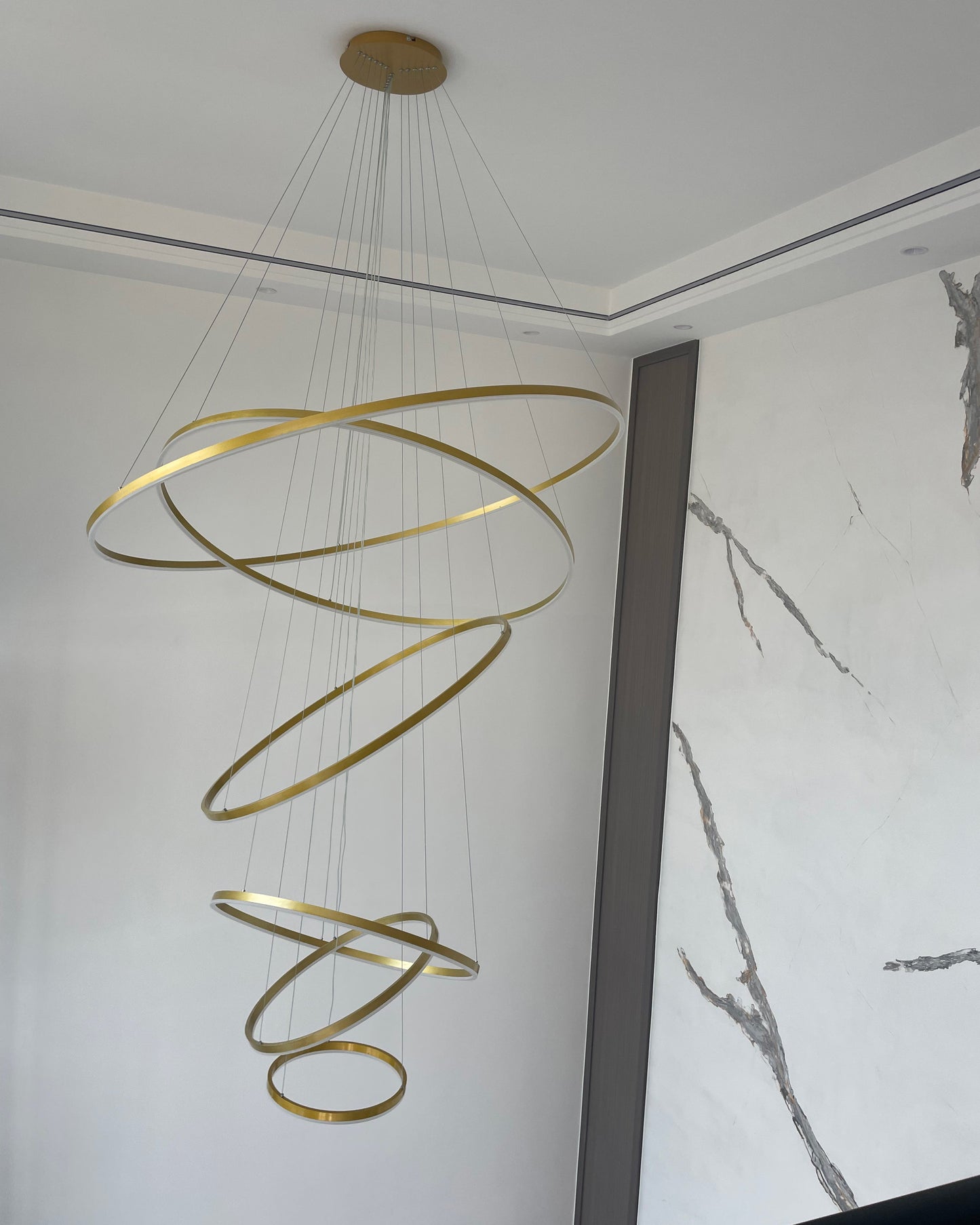 Olverai Tiered Ring LED Chandelier