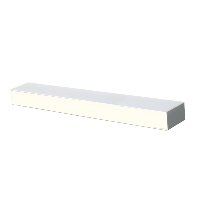 Linear recessed downlight fixture with white finish on neutral background.