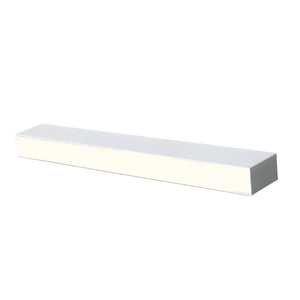 Linear recessed downlight fixture with white finish on neutral background.