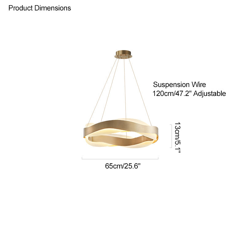 Olverai Wave Circular LED Chandelier
