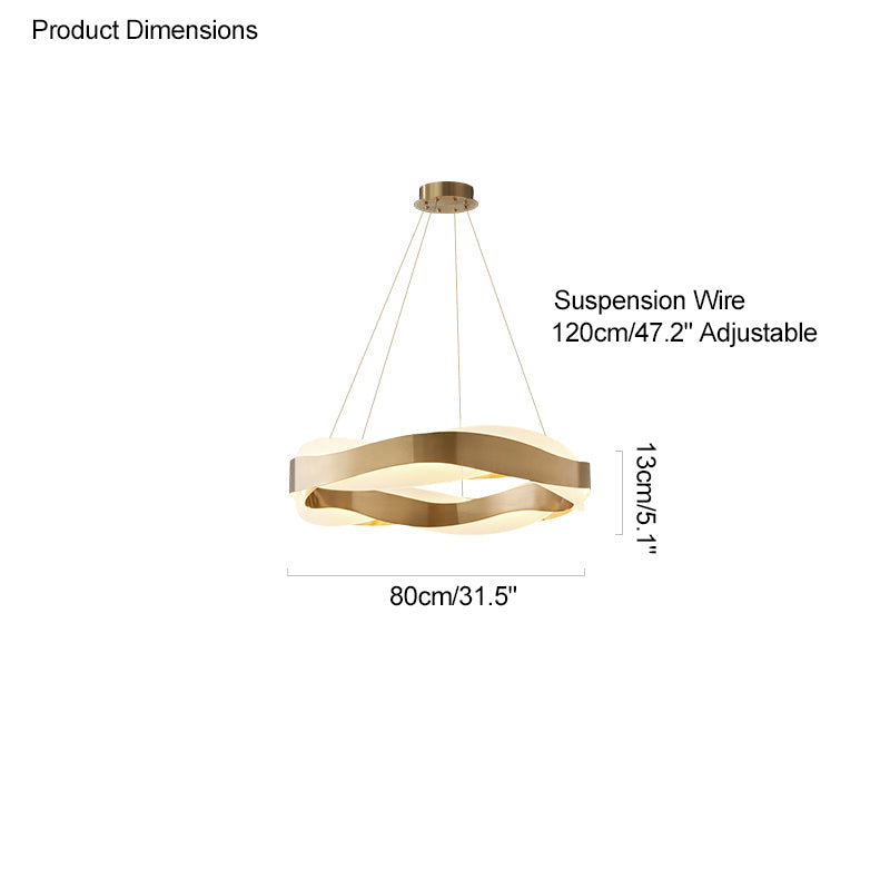 Olverai Wave Circular LED Chandelier
