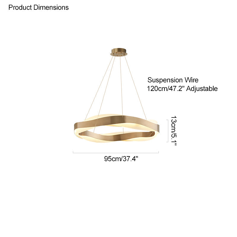 Olverai Wave Circular LED Chandelier