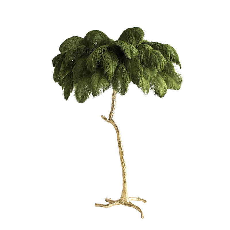 Olverai Feather Palm Tree Floor Lamp