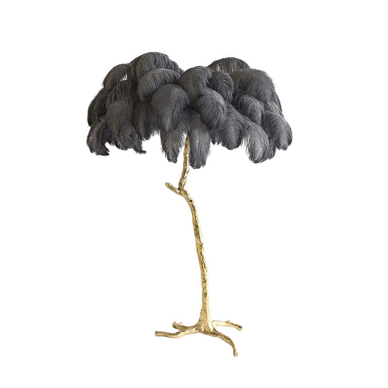 Olverai Feather Palm Tree Floor Lamp