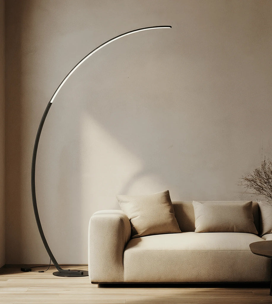Olverai Crescent Arc LED Floor Lamp