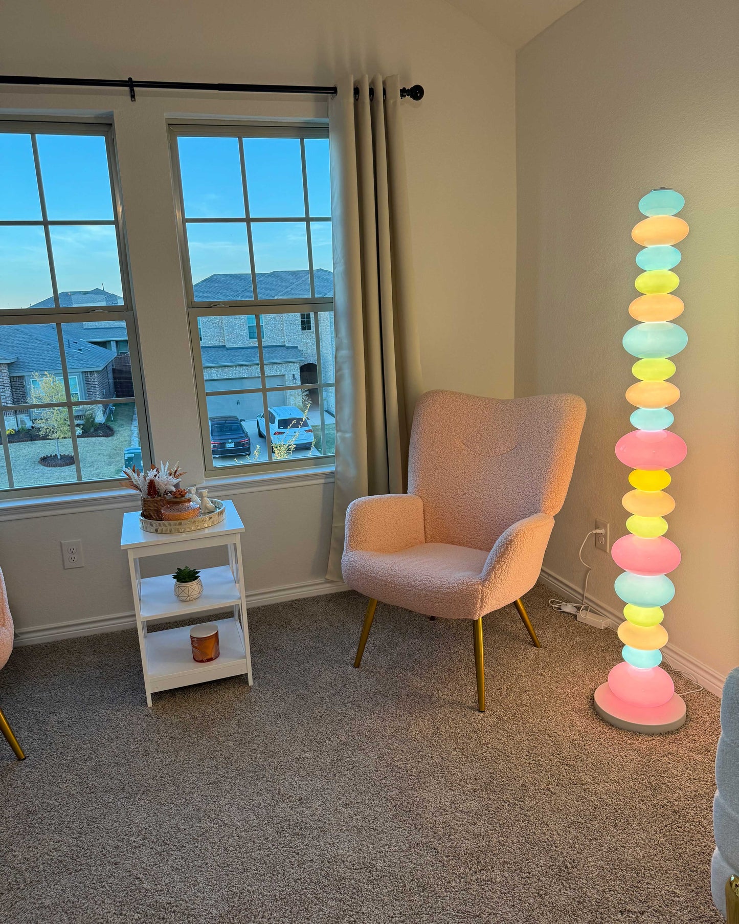 Olverai Candy Skewers Column Floor Lamp