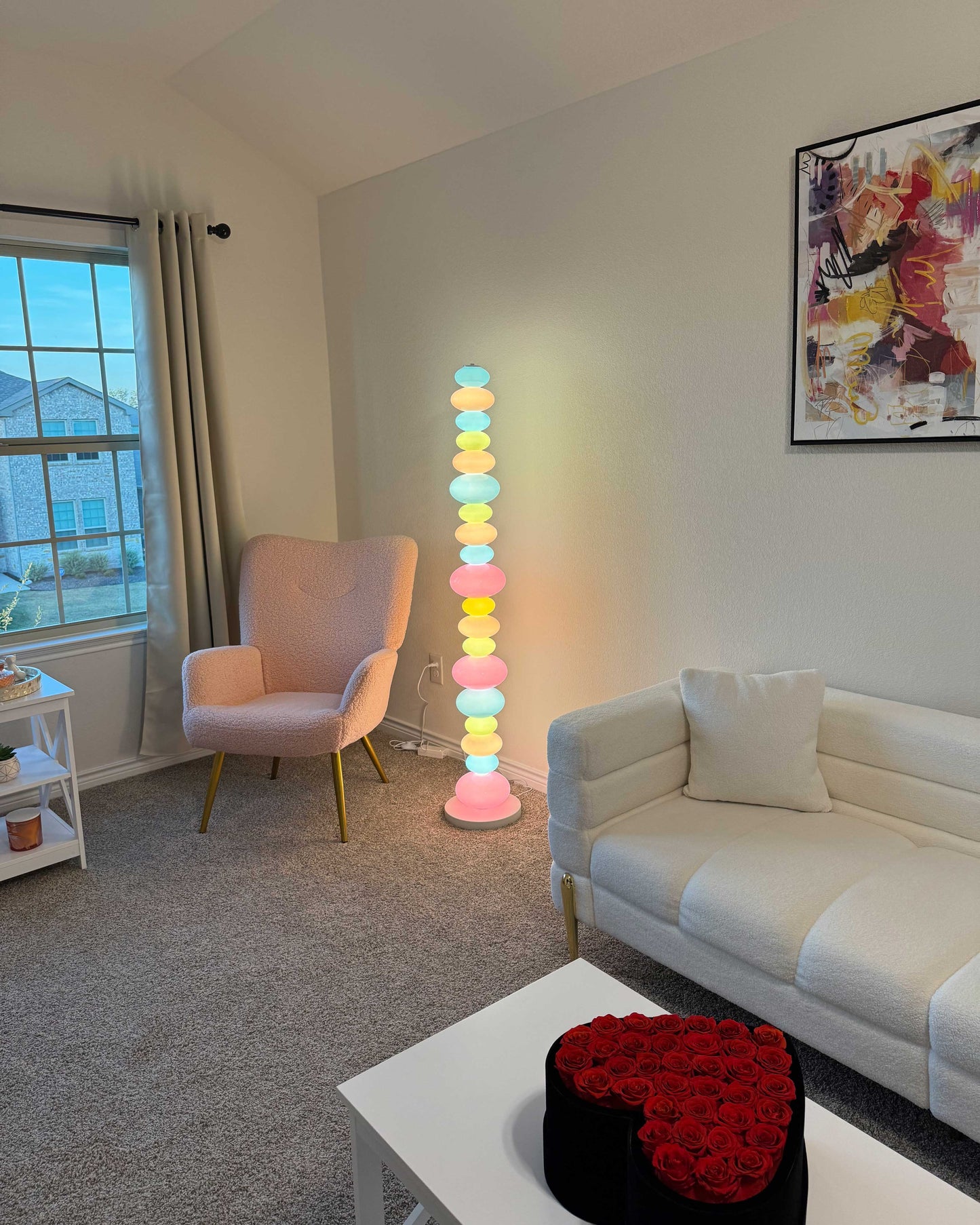 Olverai Candy Skewers Column Floor Lamp