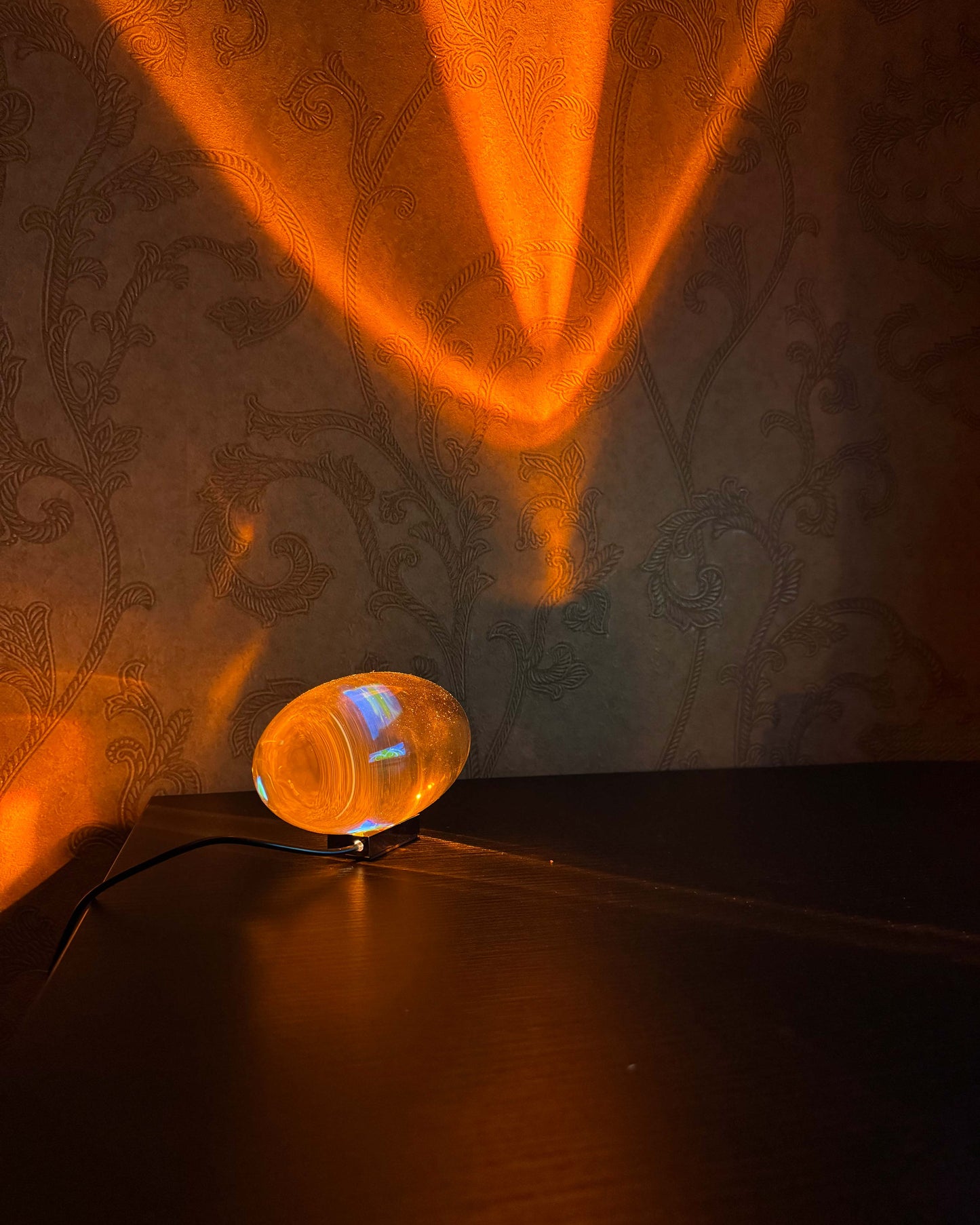 Olverai Star Projector Glass Table Lamp