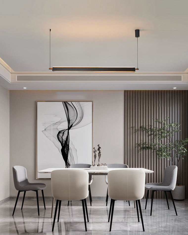 Olverai Black Linear Pendant Light