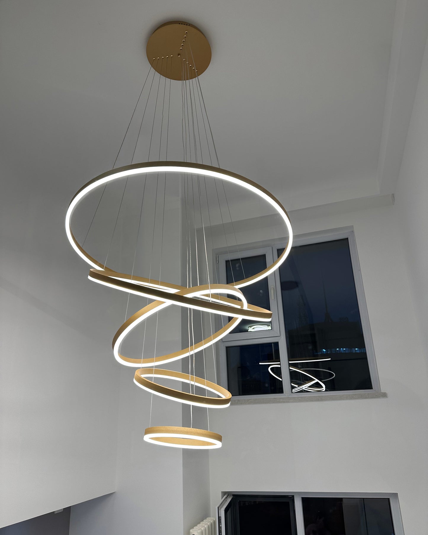 Olverai Tiered Ring LED Chandelier