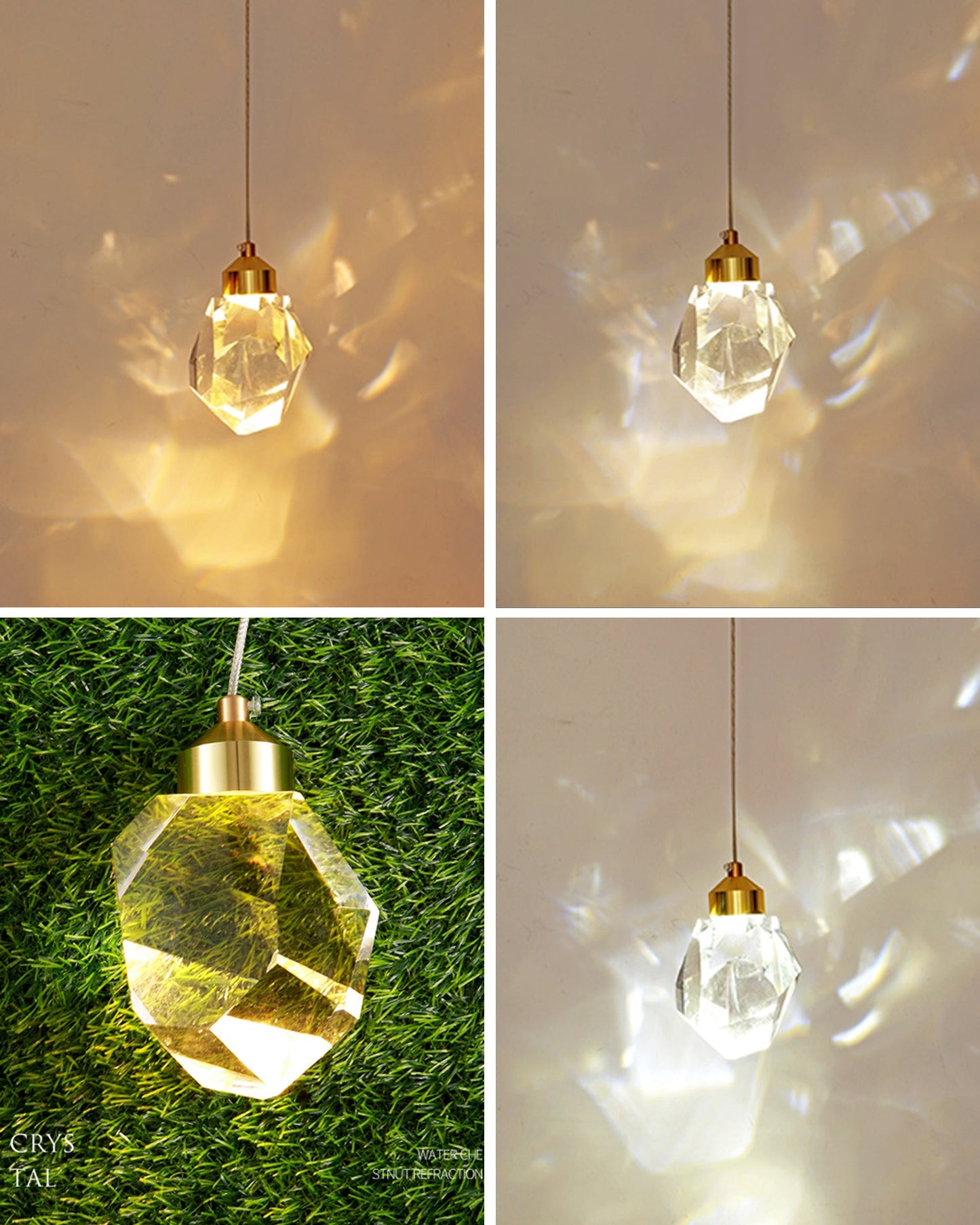 Olverai Rock Crystal Rain Chandelier