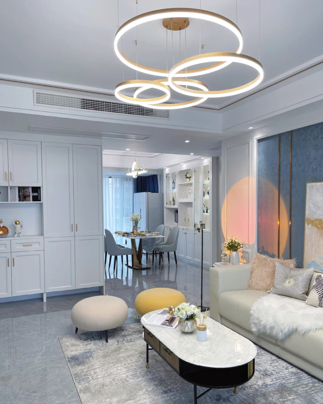 Olverai Multi LED Ring Chandelier