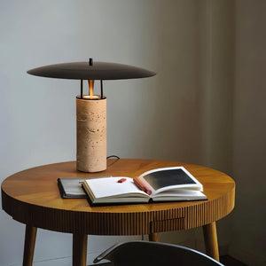 Olverai Velmora Marble Disc Table Lamp