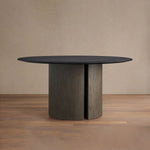 Olverai Norvane Round Oak Dining Table
