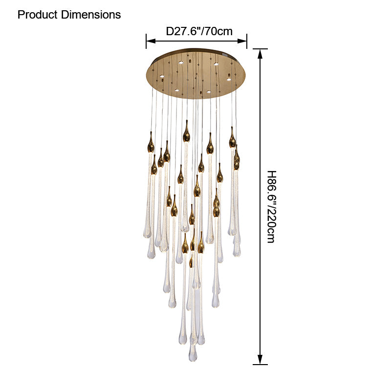 Olverai Raindrop Crystal chandelier