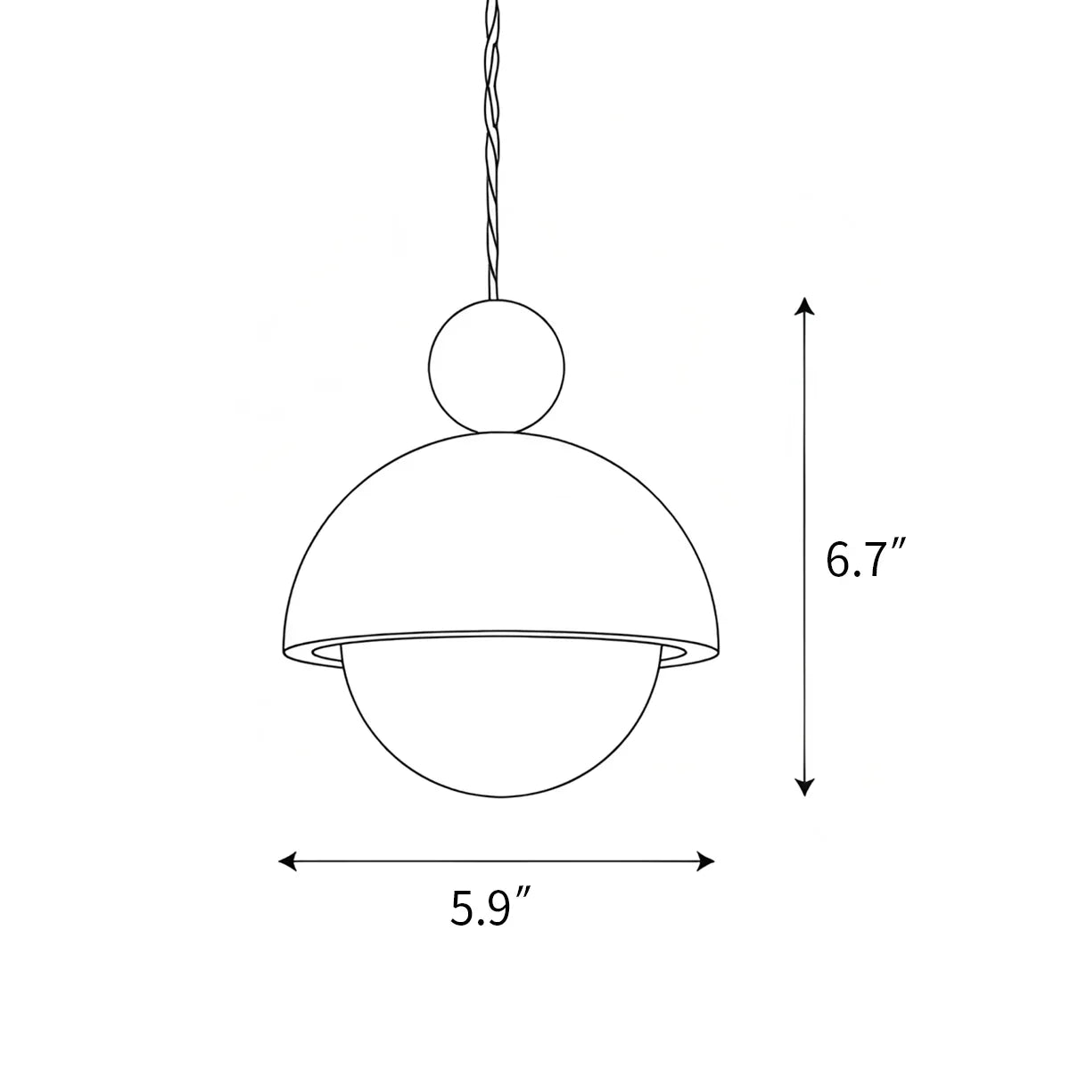 Palermo Pendant Light for Bedside