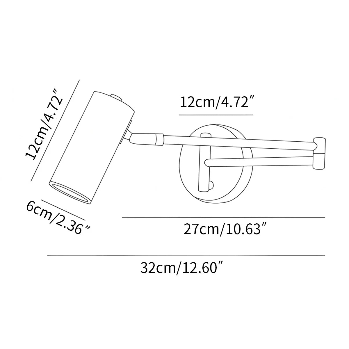 Swing Arm Wall Sconce for Bedroom