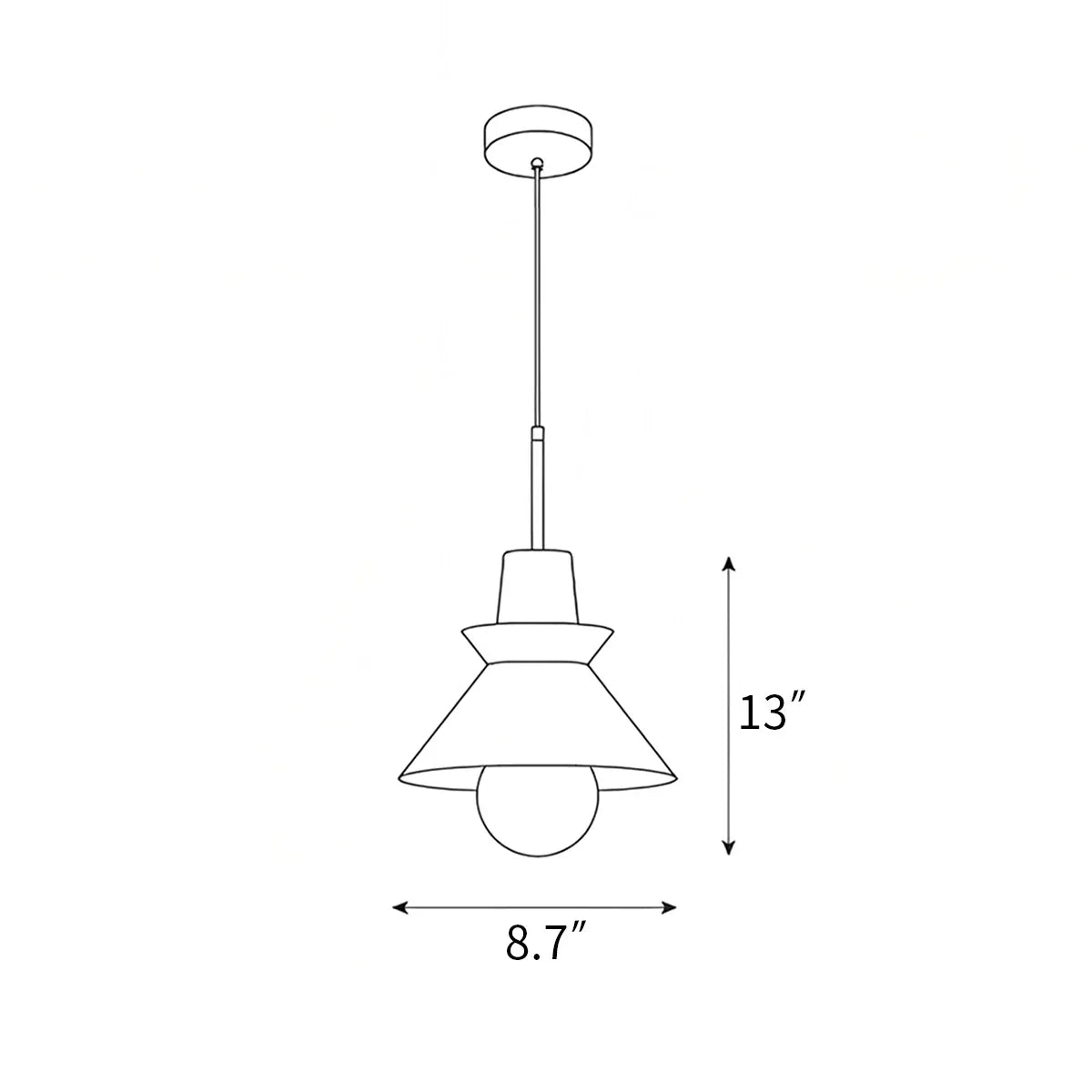 Scandinavian Pendant Lamp for Bedroom